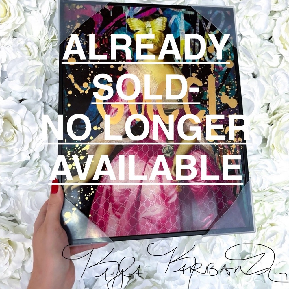✨NWT GUCCI ARTWORK GUCCI ART LUX ART GUCCI BUTTERFLY GUCCI PINK DRESS✨